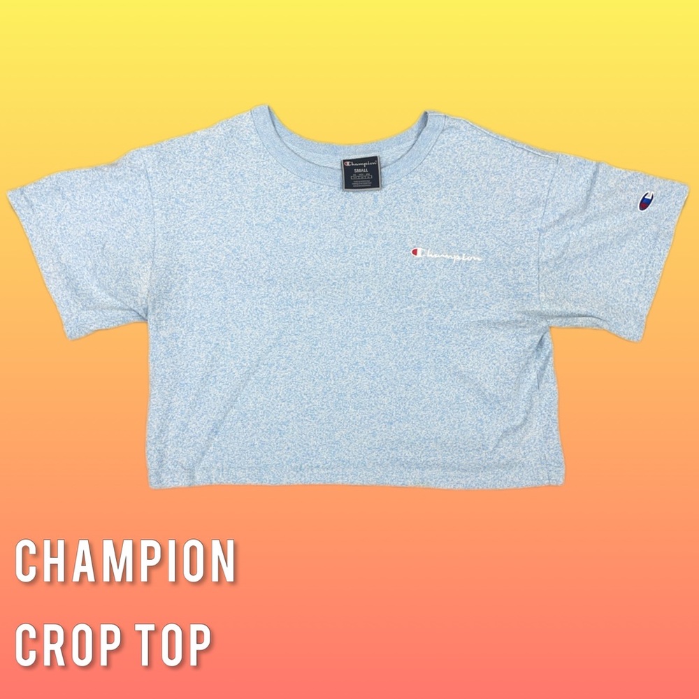 Champion Crop Top Light Blue Women's Size Small